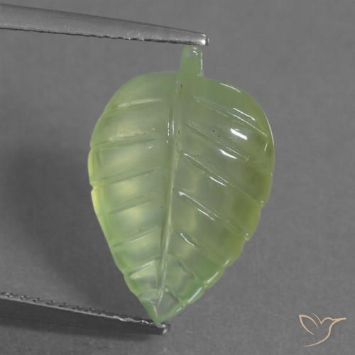 7.23ct Naturale Verde medio Prehnite, Taglio a fantasia, Trasparente