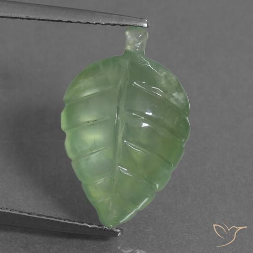 8.35ct Naturale Verde medio Prehnite, Taglio a fantasia, Trasparente