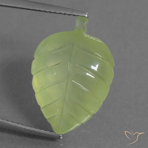 11.59ct Naturale Giallo verde Prehnite, Taglio a fantasia, Trasparente
