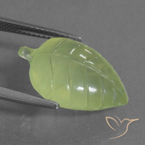Prehnite Giallo verde naturale da 11.59 ct, Taglio a fantasia, Trasparente