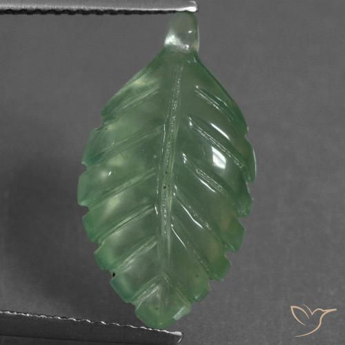 6.76ct Naturale Verde freddo Prehnite, Taglio a fantasia, Trasparente