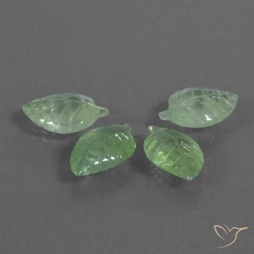 19.75ctw Naturale Pera Verde Prehnite, Taglio a fantasia, Trasparente