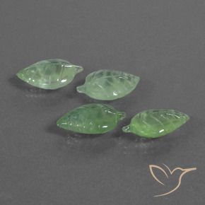 Gemme di Prehnite Pera Verde naturale da 19.75 ct, Taglio a fantasia, Trasparente