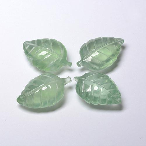 Gemme di Prehnite Menta chiara naturale da 22.80 ct, Forma fantasia, Trasparente