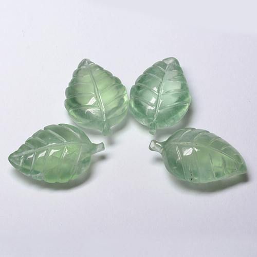 Gemme di Prehnite Menta chiara naturale da 22.80 ct, Forma fantasia, Trasparente