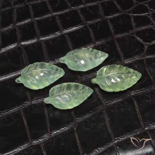 18.62ctw Naturale Verde terroso pallido Prehnite, Taglio a fantasia, Trasparente