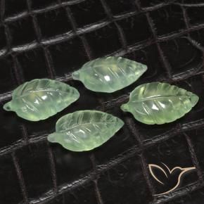 Gemme di Prehnite Verde terroso pallido naturale da 18.62 ct, Taglio a fantasia, Trasparente