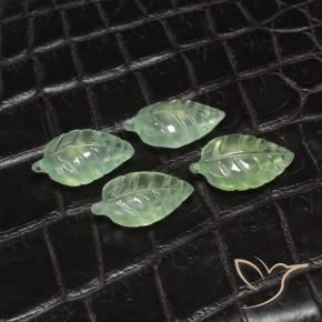 Gemme di Prehnite Verde terroso pallido naturale da 18.62 ct, Taglio a fantasia, Trasparente