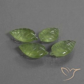 Gemme di Prehnite Pera Verde naturale da 34.07 ct, Taglio a fantasia, Trasparente