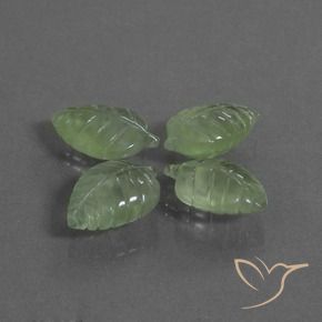 Gemme di Prehnite Verde medio naturale da 23.51 ct, Taglio a fantasia, Trasparente