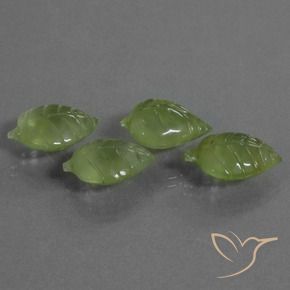 Gemme di Prehnite Verde medio naturale da 26.02 ct, Taglio a fantasia, Trasparente