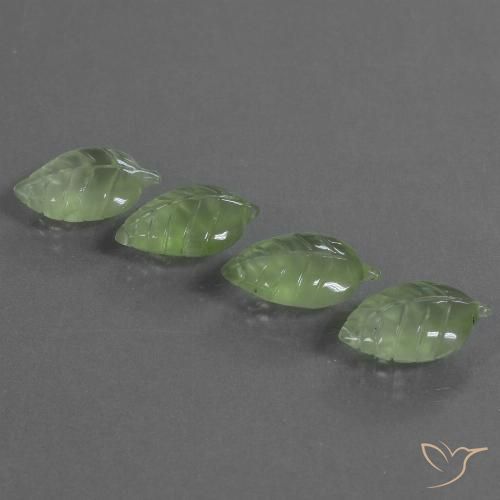 24.53ctw Naturale Giallo verde Prehnite, Taglio a fantasia, Trasparente