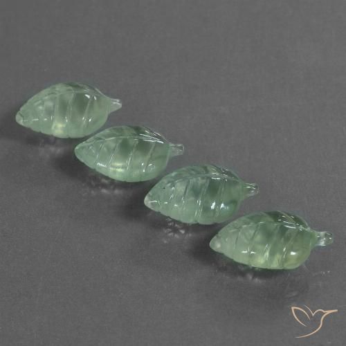 20.20ctw Naturale Verde Menta Chiaro Prehnite, Taglio a fantasia, Trasparente