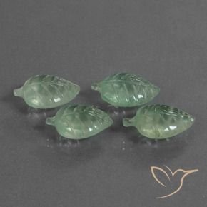 Gemme di Prehnite Verde Menta Chiaro naturale da 20.20 ct, Taglio a fantasia, Trasparente