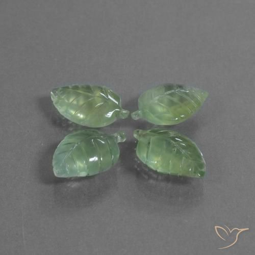 Gemme di Prehnite Verde chiaro naturale da 23.84 ct, Taglio a fantasia, Trasparente