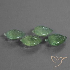 Gemme di Prehnite Verde terroso naturale da 34.58 ct, Taglio a fantasia, Trasparente