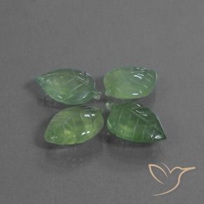 Gemme di Prehnite Verde terroso naturale da 34.58 ct, Taglio a fantasia, Trasparente