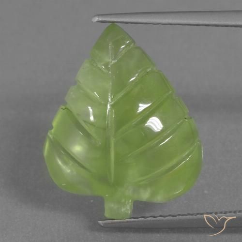 9.92ct Naturale Verde lime Prehnite, Taglio a fantasia, Trasparente
