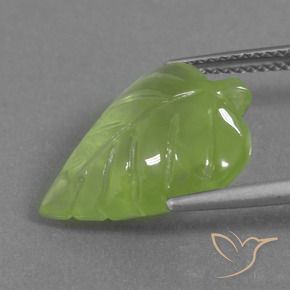 Prehnite Verde lime naturale da 9.92 ct, Taglio a fantasia, Trasparente