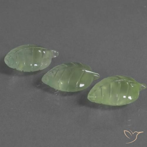 21.73ctw Naturale Verde lime chiaro Prehnite, Taglio a fantasia, Trasparente