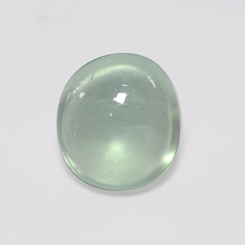 Prehnite naturale verde da 2,95 ct, taglio ovale, trasparente