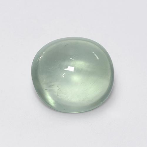 Prehnite naturale verde da 2,95 ct, taglio ovale, trasparente
