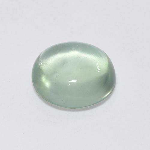 Prehnite naturale verde da 2,95 ct, taglio ovale, trasparente