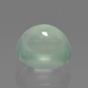 Prehnite Verde salvia molto chiaro naturale da 2.39 ct, Taglio ovale, Traslucido