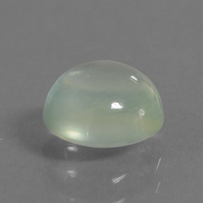 Prehnite Verde naturale da 1.16 ct, Taglio rotondo, Traslucido