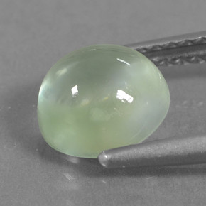 Prehnite Verde naturale da 1.60 ct, Taglio rotondo, Traslucido