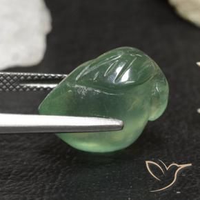Prehnite Verde freddo naturale da 13.63 ct, Taglio a fantasia, Trasparente