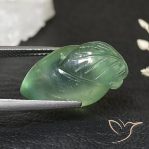 Prehnite Verde chiaro naturale da 17.47 ct, Taglio a fantasia, Trasparente