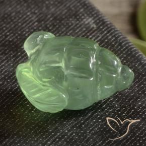 Prehnite Verde medio naturale da 16.31 ct, Taglio a fantasia, Traslucido