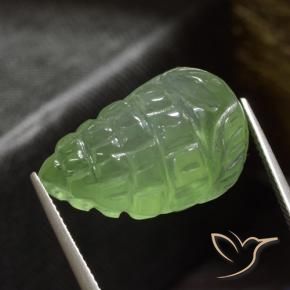Prehnite Verde medio-chiaro naturale da 22.56 ct, Taglio a fantasia, Traslucido
