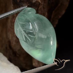 Prehnite Verde mare chiaro naturale da 23.51 ct, Taglio a fantasia, Traslucido