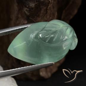 Prehnite Verde mare chiaro naturale da 23.51 ct, Taglio a fantasia, Traslucido