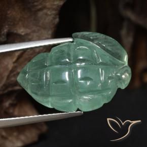 Prehnite Verde chiaro naturale da 19.26 ct, Taglio a fantasia, Traslucido