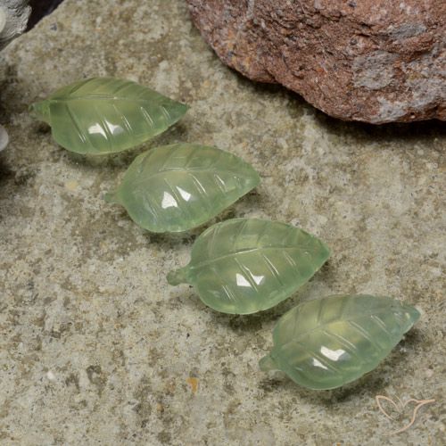 22.14ctw Naturale Giallo verde Prehnite, Taglio a fiore, Trasparente