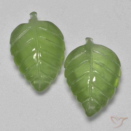 13.81ctw Naturale Verde giallastro Prehnite, Taglio a fantasia, Trasparente
