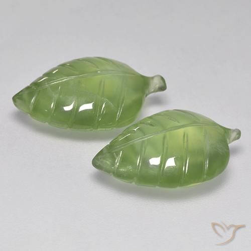 Gemme di Prehnite Giallo verde naturale da 13.56 ct, Taglio a fantasia, Trasparente