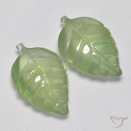 Gemme di Prehnite Verde Pera Pallido naturale da 14.20 ct, Taglio a fantasia, Trasparente