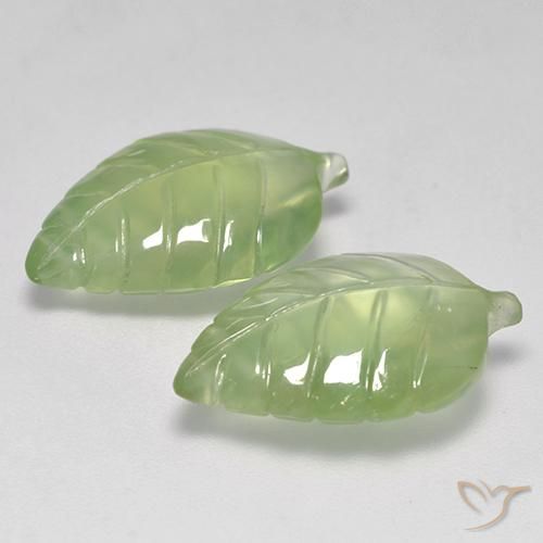 Gemme di Prehnite Verde Pera Pallido naturale da 14.20 ct, Taglio a fantasia, Trasparente