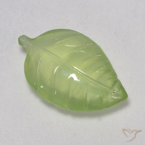 7.38ct Naturale Verde lime Prehnite, Taglio a fantasia, Trasparente