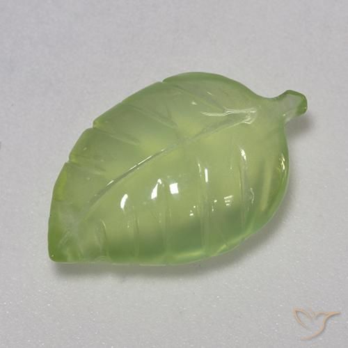 Prehnite Verde lime naturale da 7.38 ct, Taglio a fantasia, Trasparente