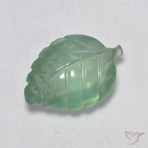 4.94ct Naturale Menta verde Prehnite, Taglio a fantasia, Trasparente