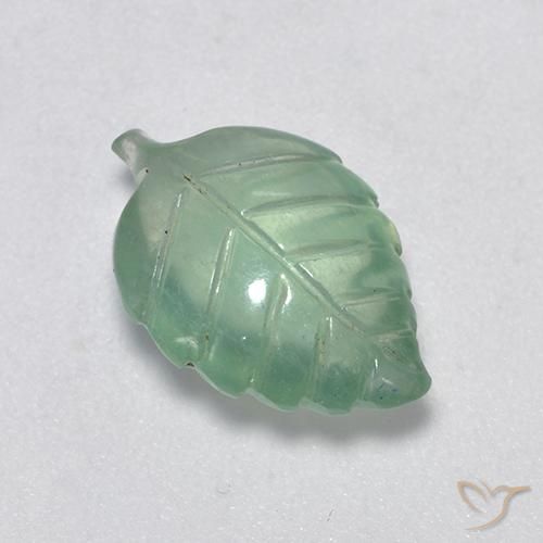 Prehnite Menta verde naturale da 4.94 ct, Taglio a fantasia, Trasparente