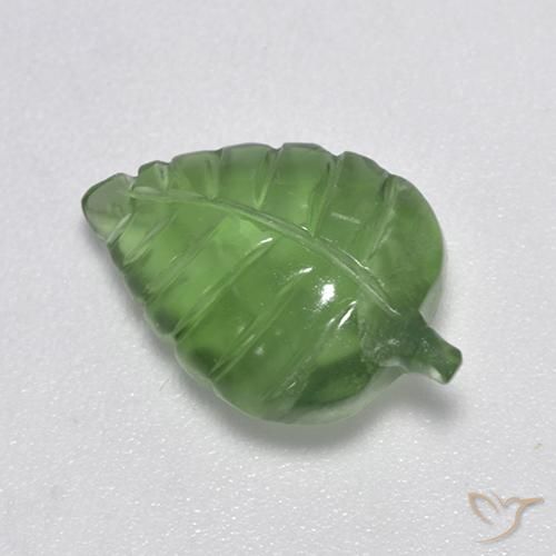 4.66ct Naturale Verde medio Prehnite, Taglio a fantasia, Trasparente