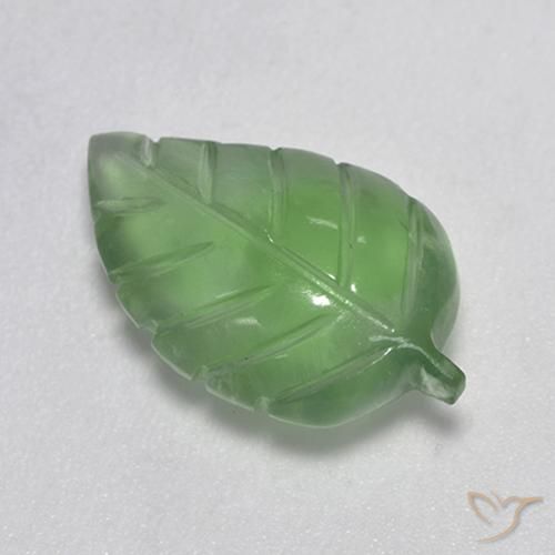 7.19ct Naturale Pera Verde Prehnite, Taglio a fantasia, Trasparente