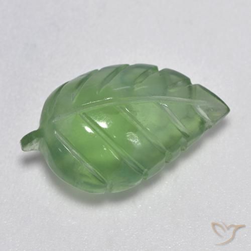 Prehnite Pera Verde naturale da 7.19 ct, Taglio a fantasia, Trasparente