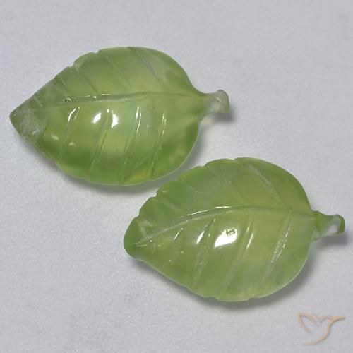 8.53ctw Naturale Verde giallastro Prehnite, Taglio a fantasia, Trasparente